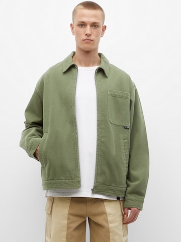 Pull&Bear Prechodná bunda - Zelená: predná strana