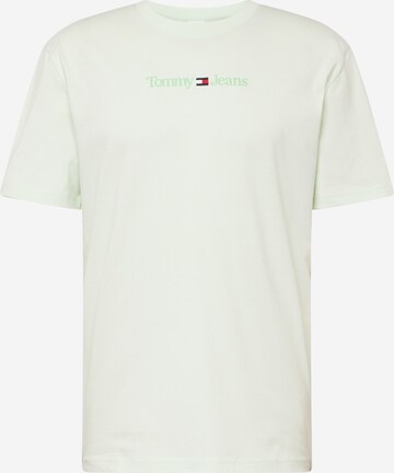 Tommy Jeans T-Shirt in Grün: predná strana