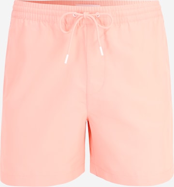 Shorts de bain Calvin Klein Swimwear en rose : devant