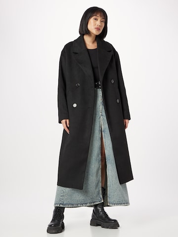 Monki Ανοιξιάτικο και φθινοπωρινό παλτό σε μαύρο: μπροστά