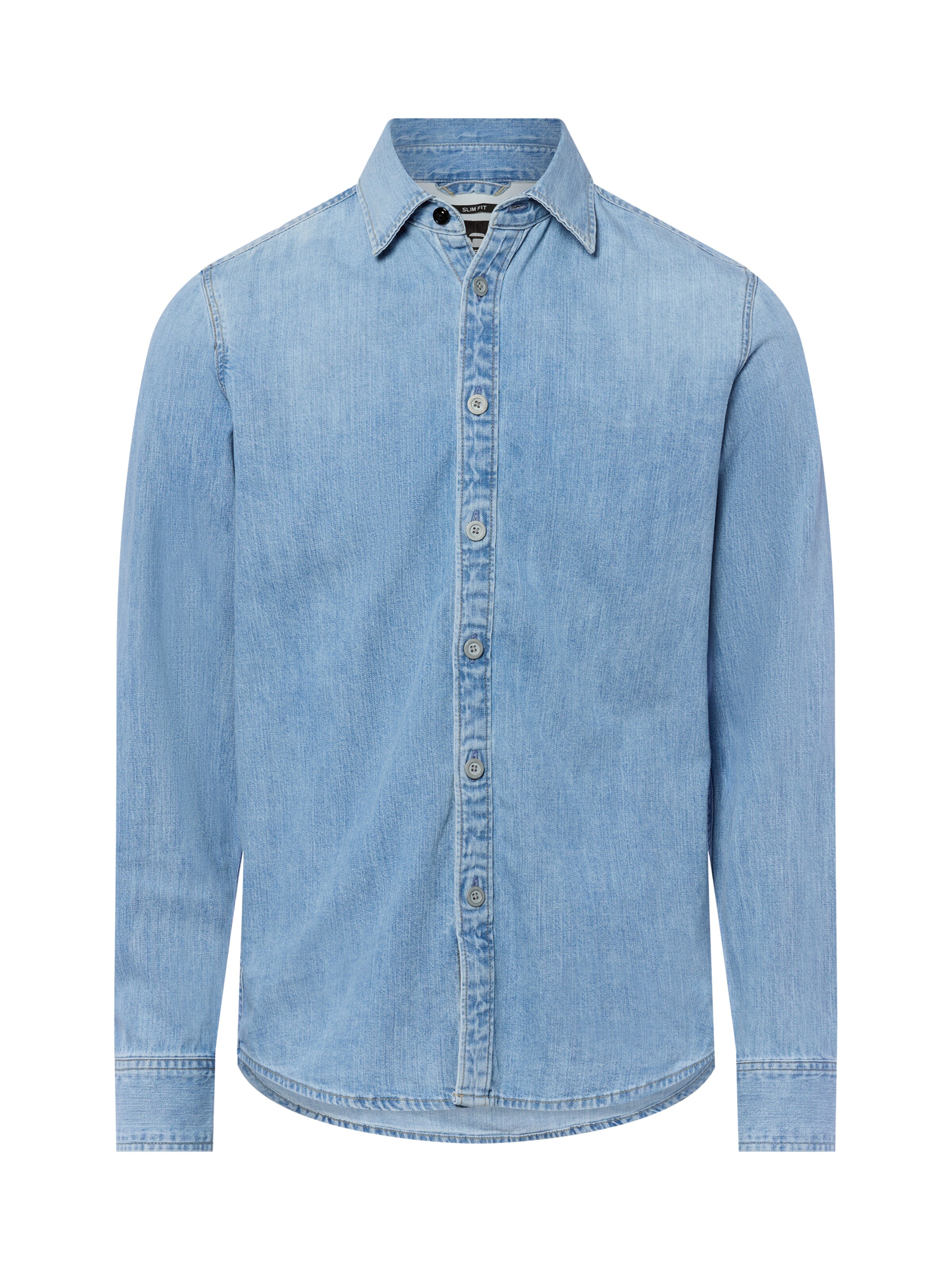 G-STAR Slim fit Overhemd 'Asinart 80Z' in Blauw: voorkant