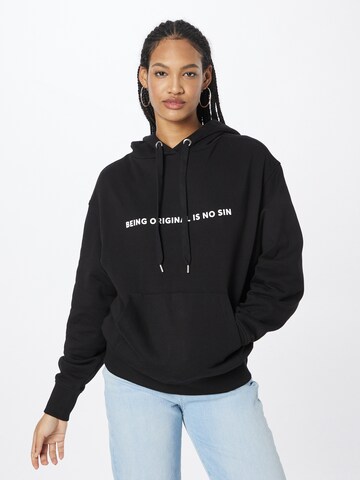 BOSS Black Sweatshirt in Zwart: voorkant