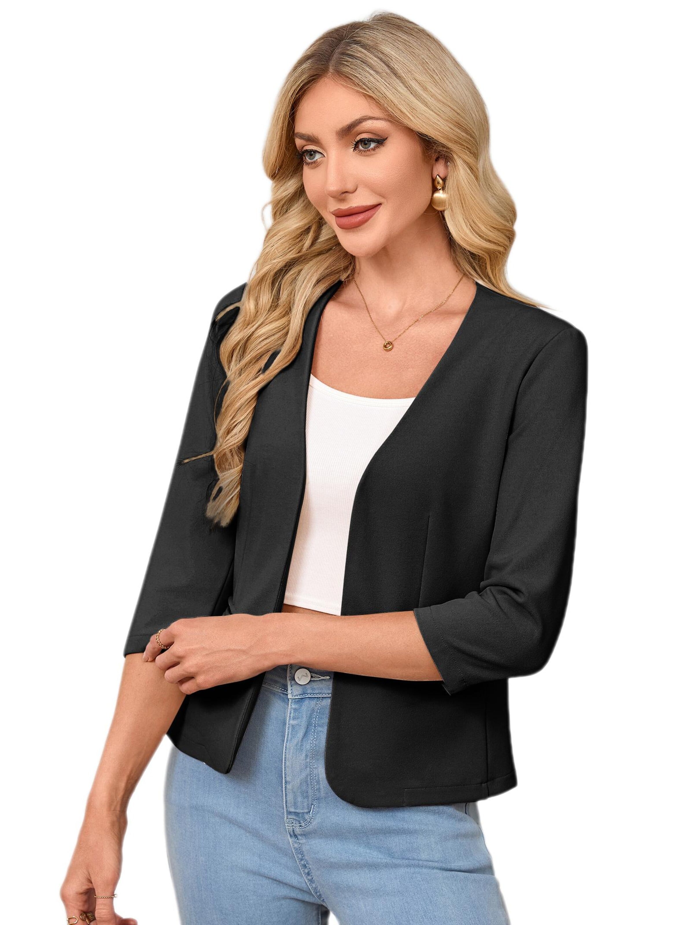 Yesfashion Marynarka w kolorze czarny: przód