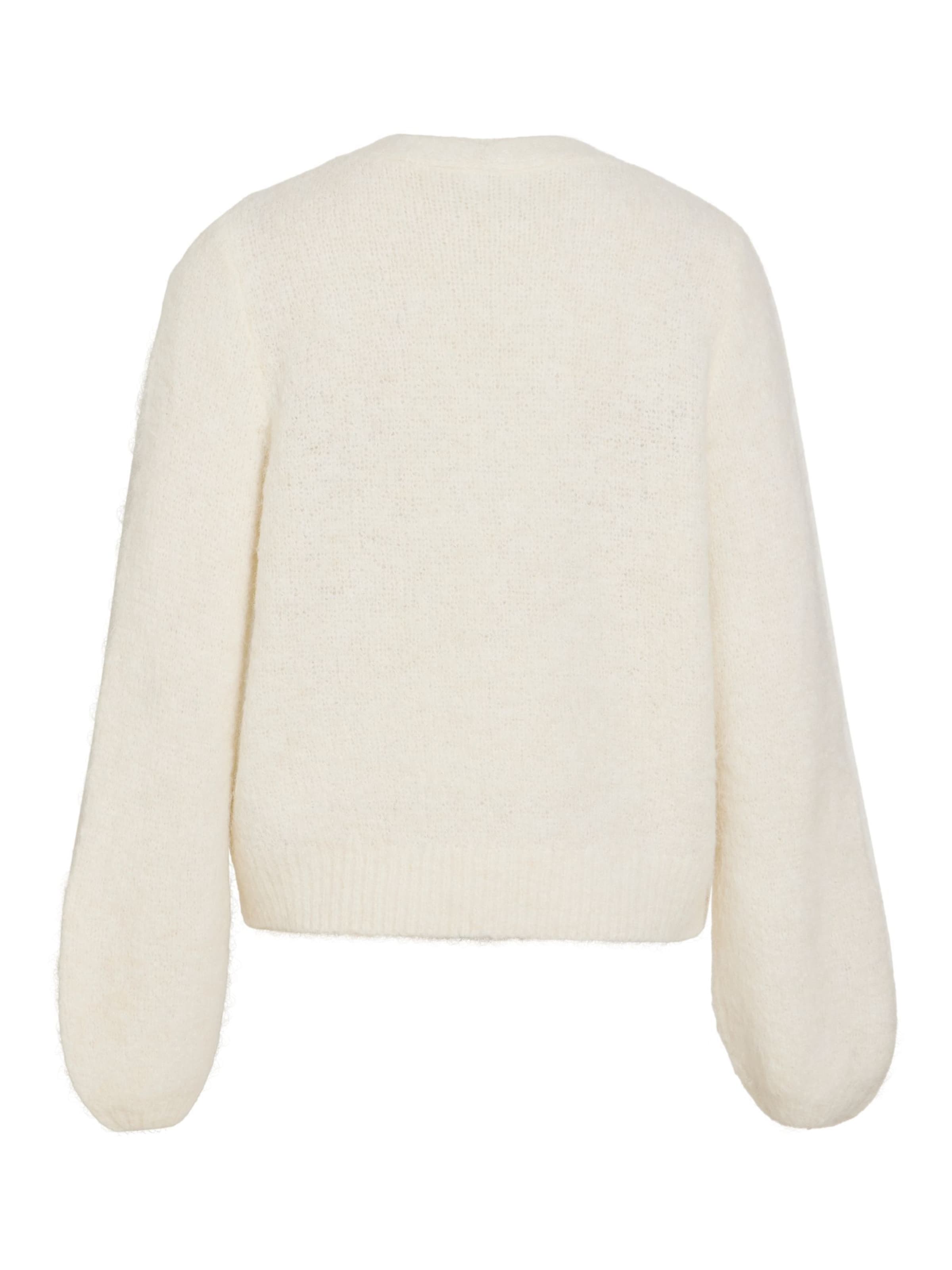 VILA Gebreid vest in Wit