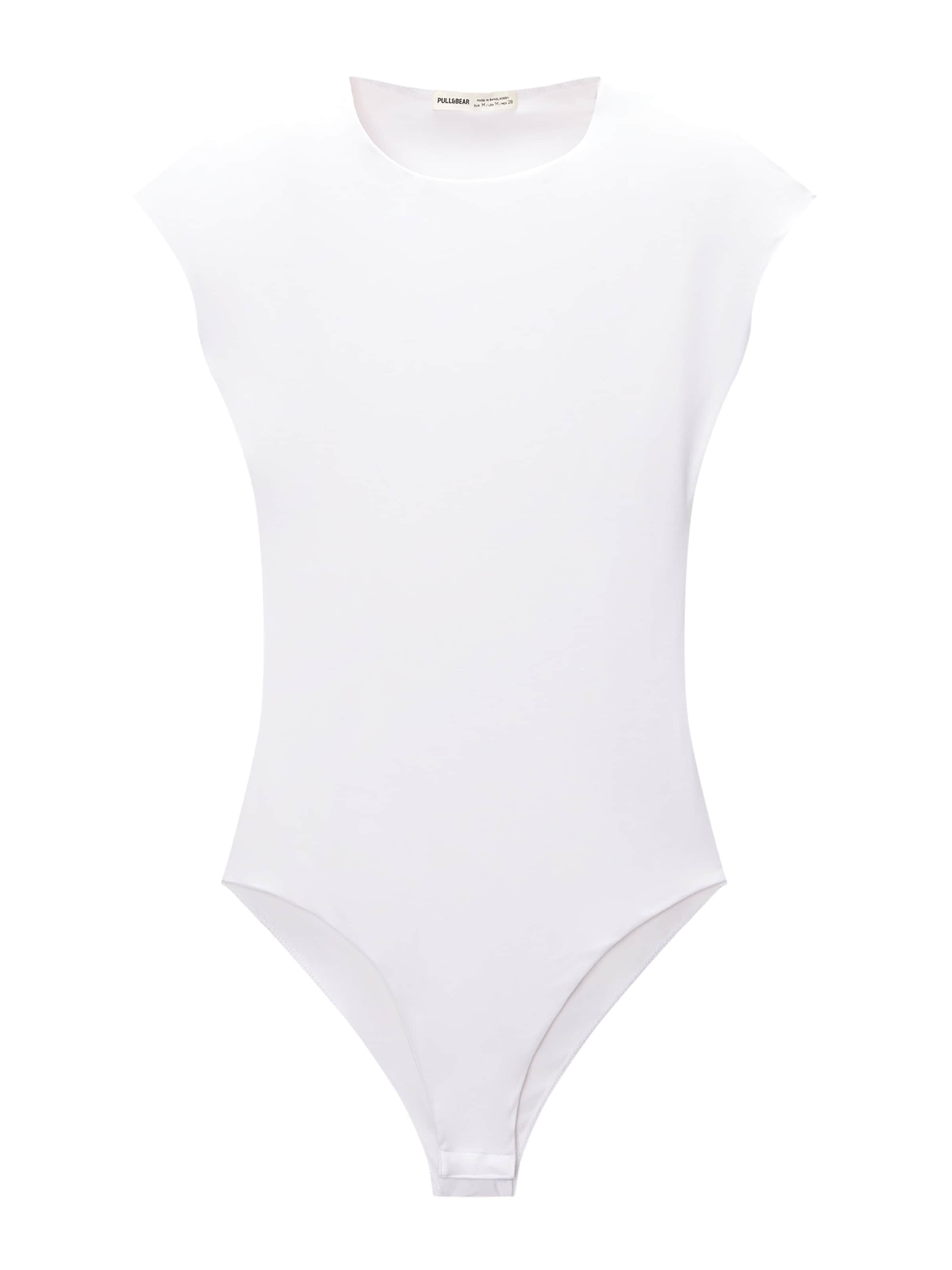 Pull&Bear Košeľové body - Biela: predná strana