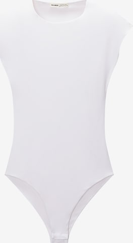 Pull&Bear Košeľové body - Biela: predná strana