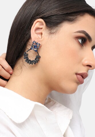 Boucles d'oreilles 'Julie' SOHI en bleu : devant
