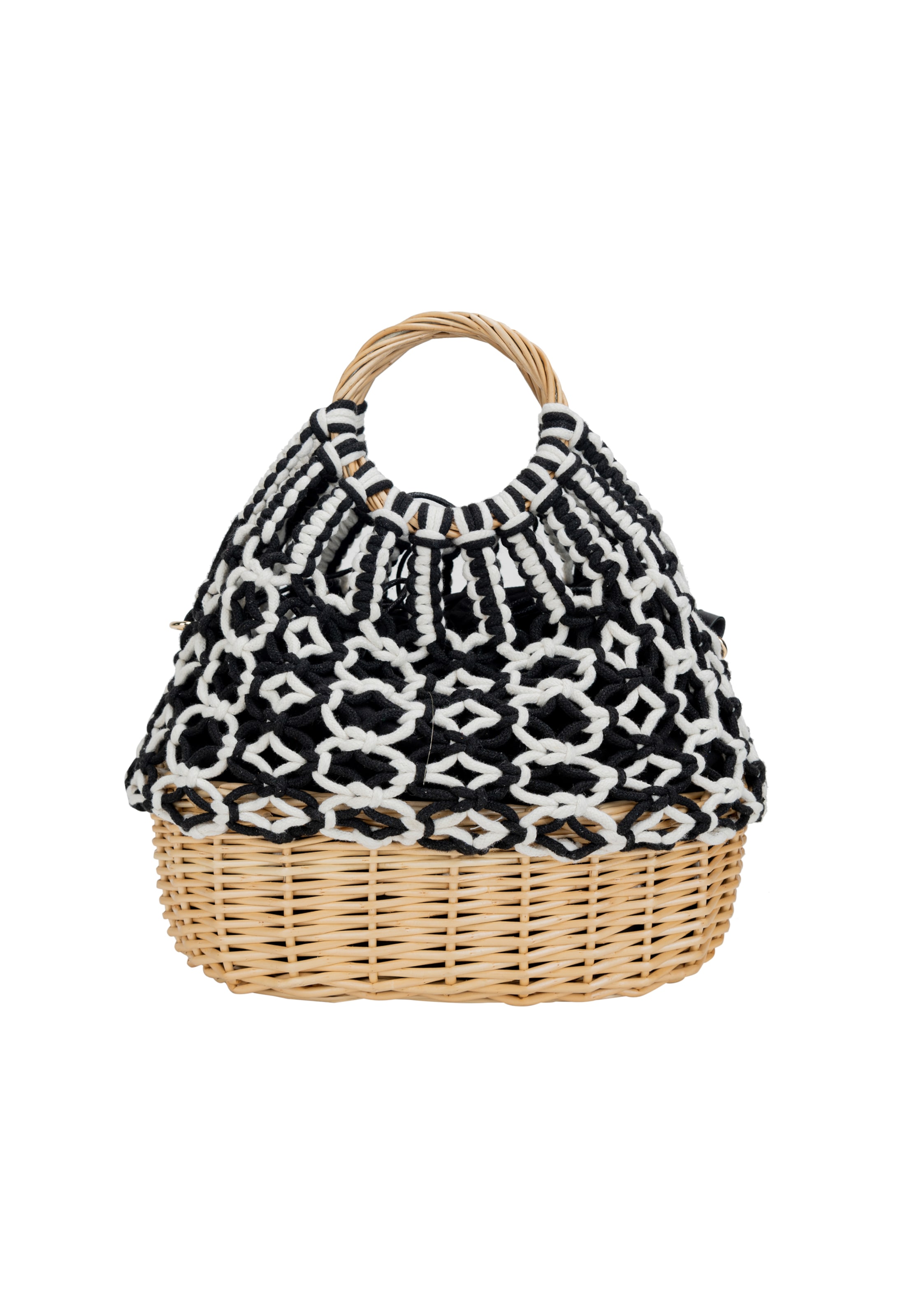 IZIA - Bolso de mano en negro: frente