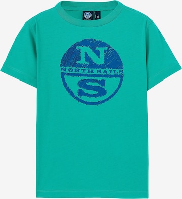 North Sails Baumwoll Jersey-T-Shirt in Grün: predná strana