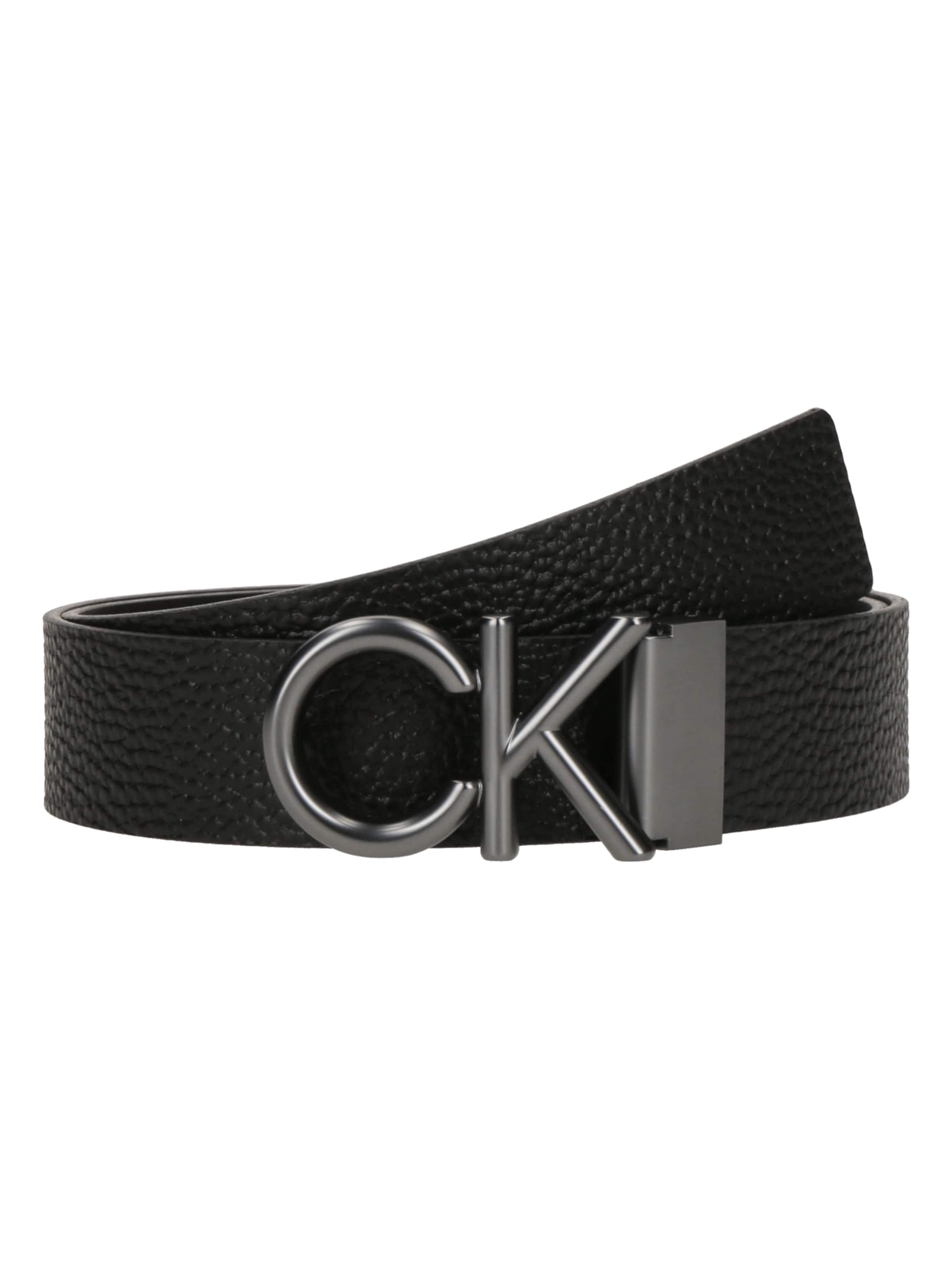 Ceinture Calvin Klein en noir : devant