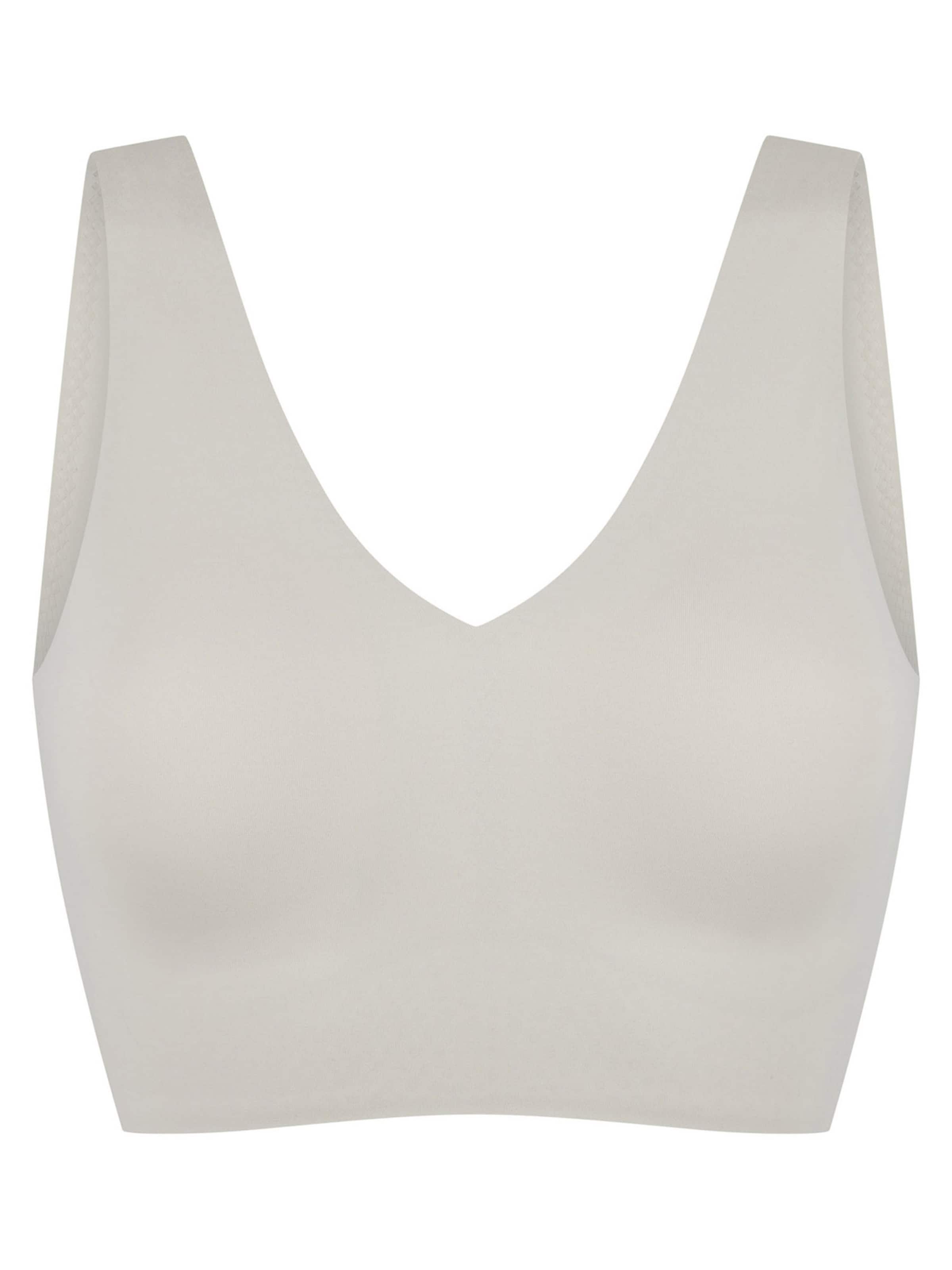 SCHIESSER Bralette Bra 'Invisible Soft Padded' in Grey: front