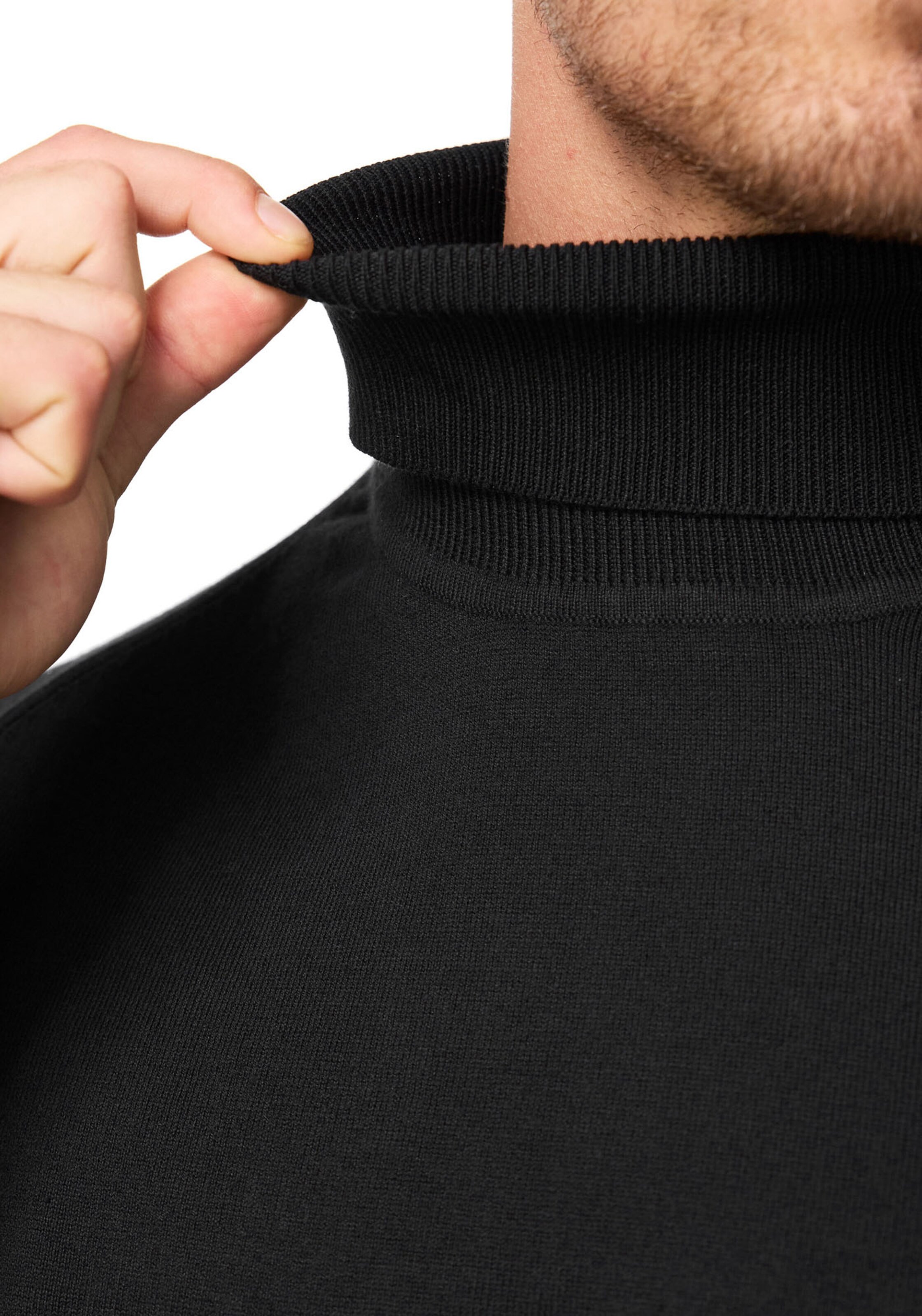 INDICODE JEANS Sweater in Black