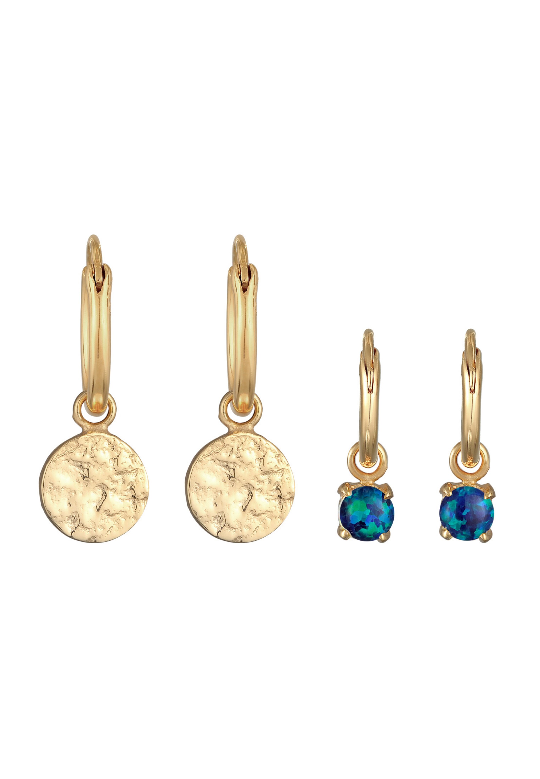 ELLI Jewelry set 'Kreis' in Gold