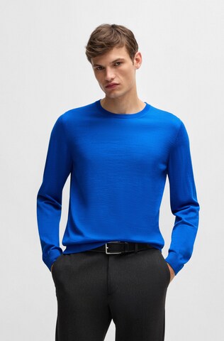 BOSS Sweater ' Leno-P ' in Blue: front