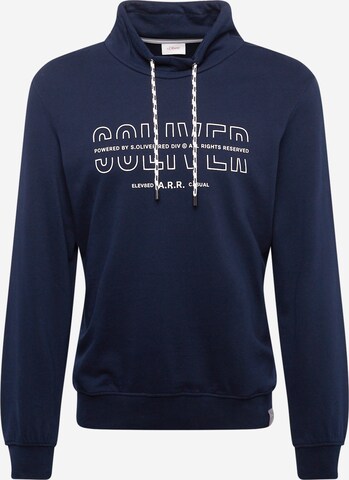 Sweat-shirt s.Oliver en bleu : devant