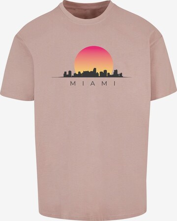 Merchcode Shirt 'Miami' in Roze: voorkant