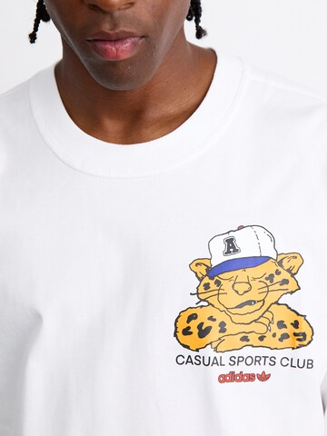 Tricou 'Wabash' de la ADIDAS ORIGINALS pe alb