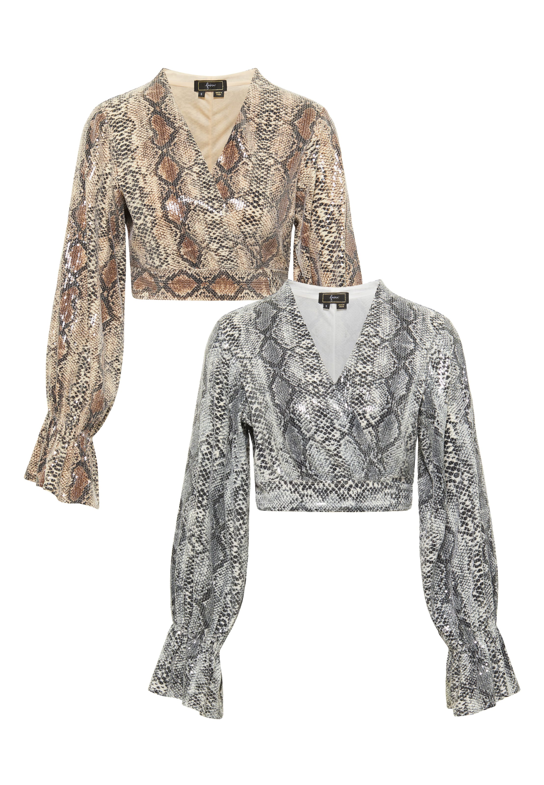 faina Bluse in Braun: Vorderseite