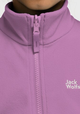 JACK WOLFSKIN Fleece Jacket in Purple