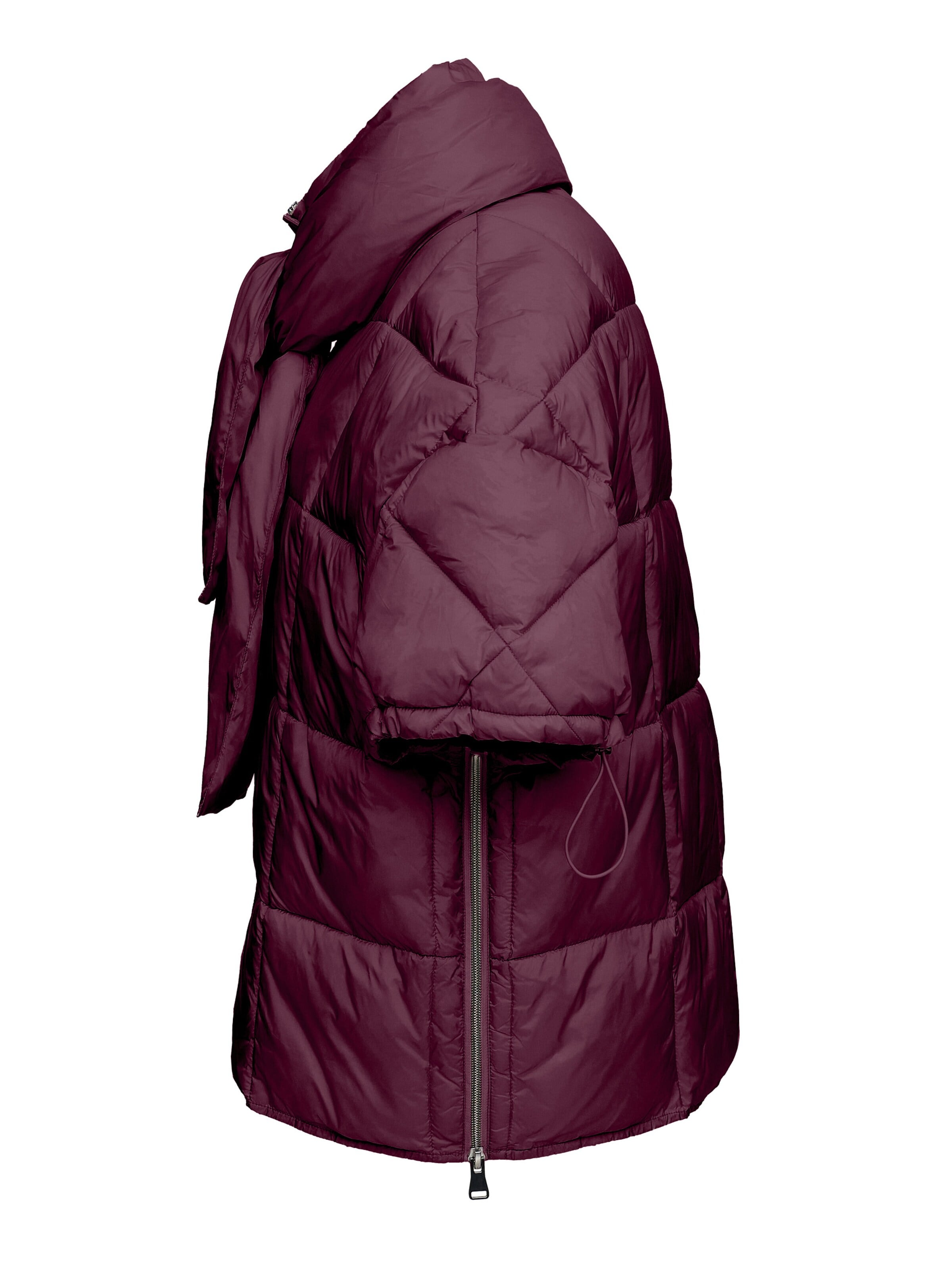 MANISA Between-season jacket 'Weste' in Purple
