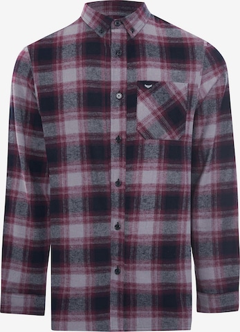 Threadbare Button Up Shirt 'Franco' in Red: front
