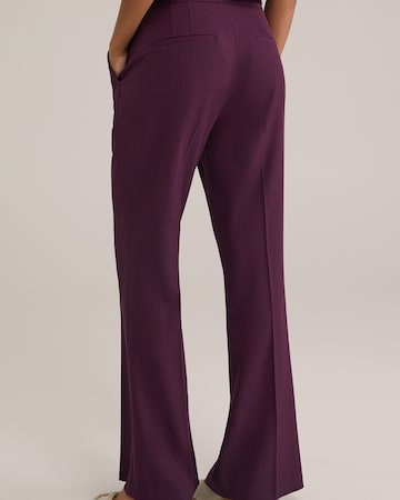 WE Fashion Slim fit Trousers in Purple