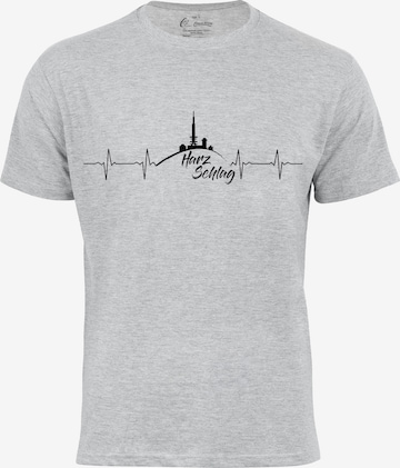 Cotton Prime Shirt 'Harzschlag' in Grijs: voorkant