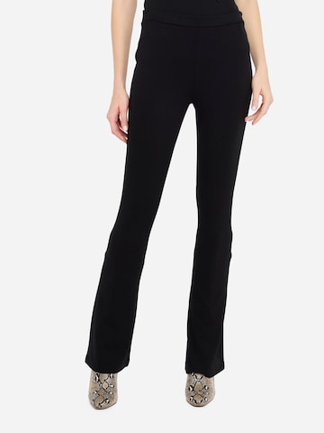 Liu Jo Bootcut Hose in Schwarz: Vorderseite