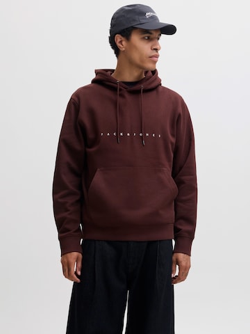 ruda JACK & JONES Megztinis be užsegimo 'JJESTAR': priekis