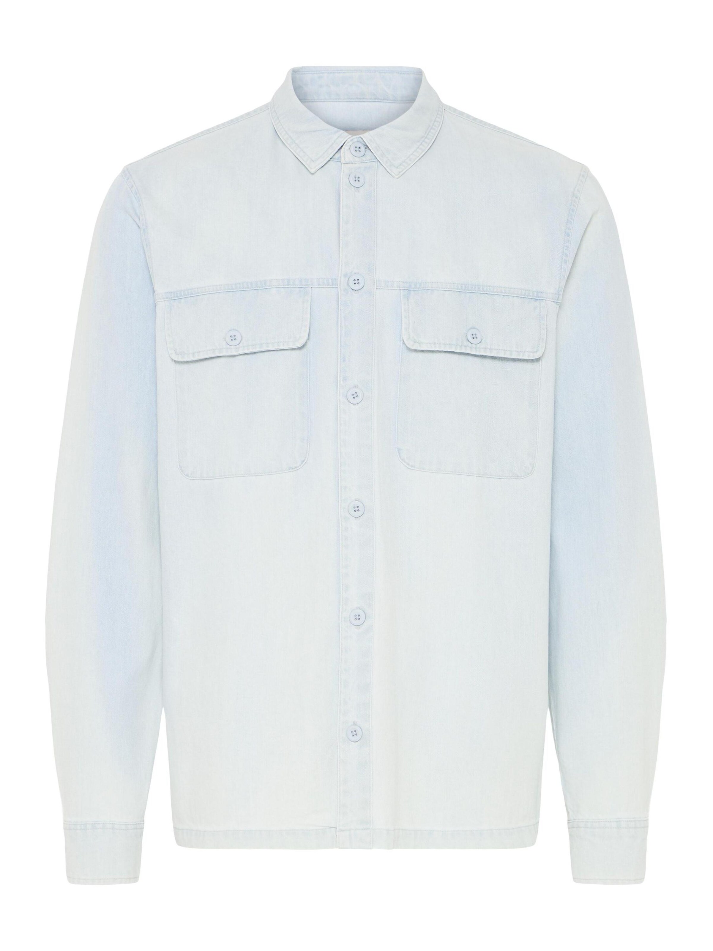 !Solid Overhemd ' SDRogue ' in Blauw: voorkant