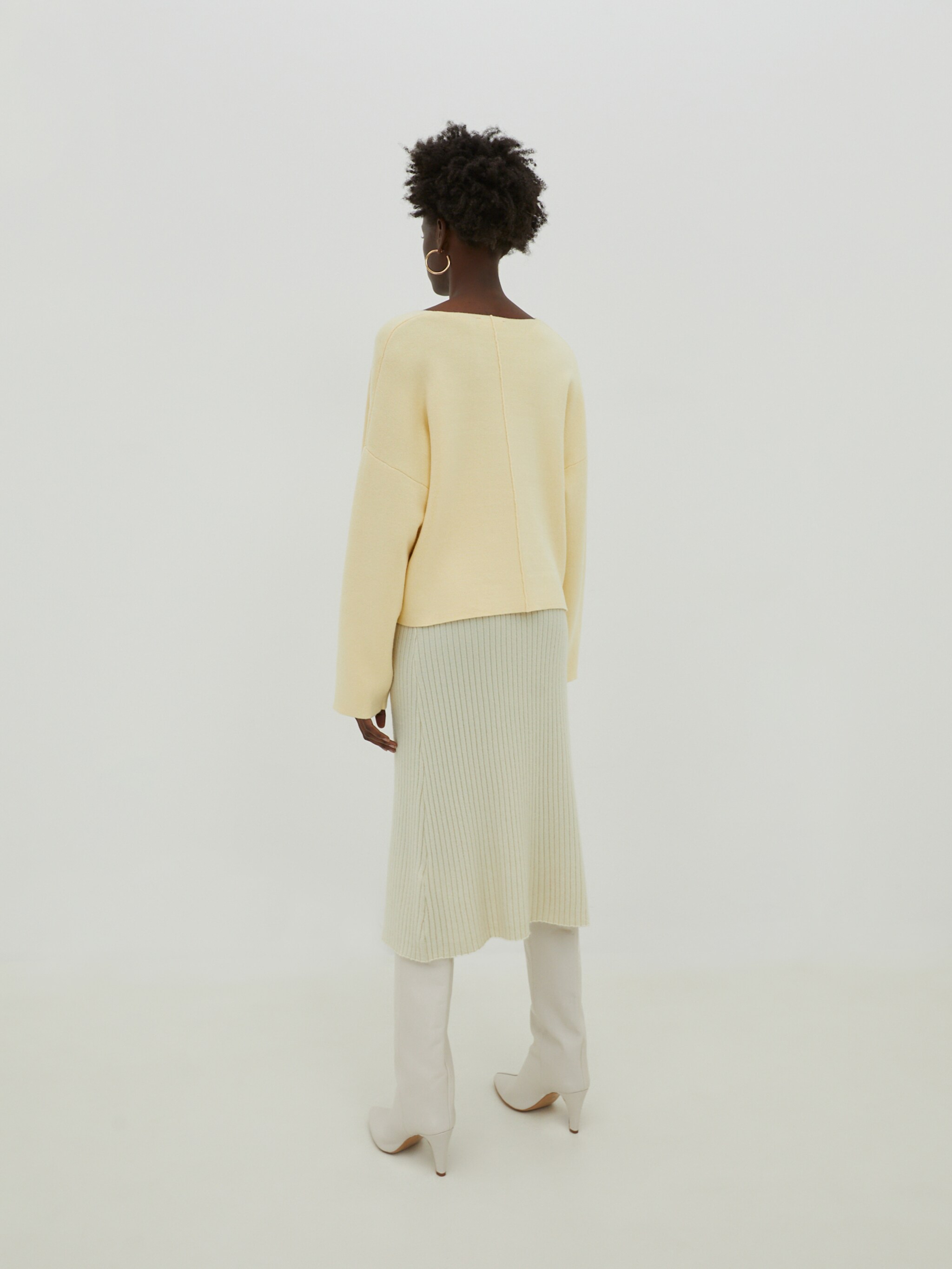 EDITED Produkte Pullover 'Lia' hellgelb