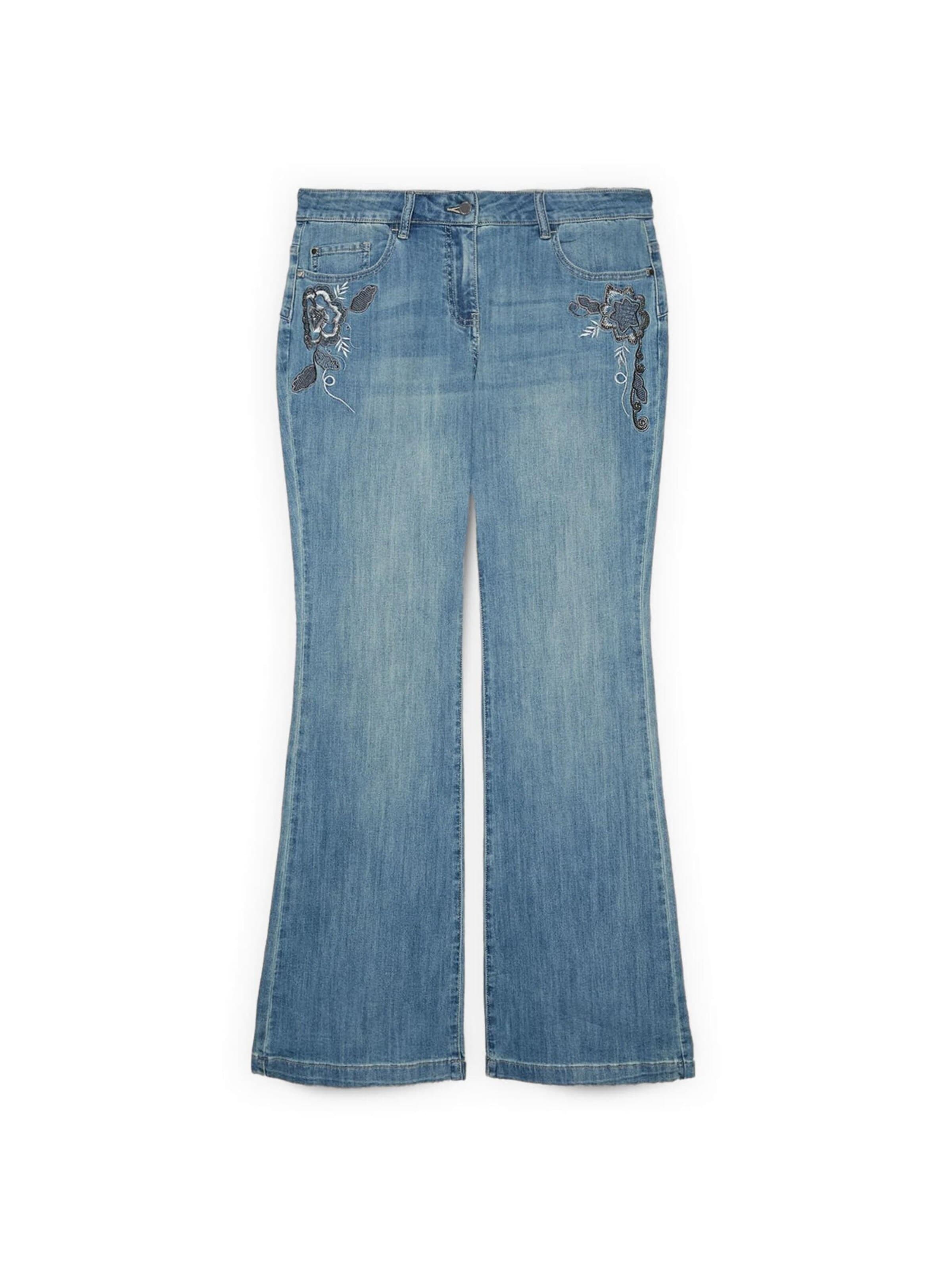 Flared Jeans di Fiorella Rubino in blu: frontale