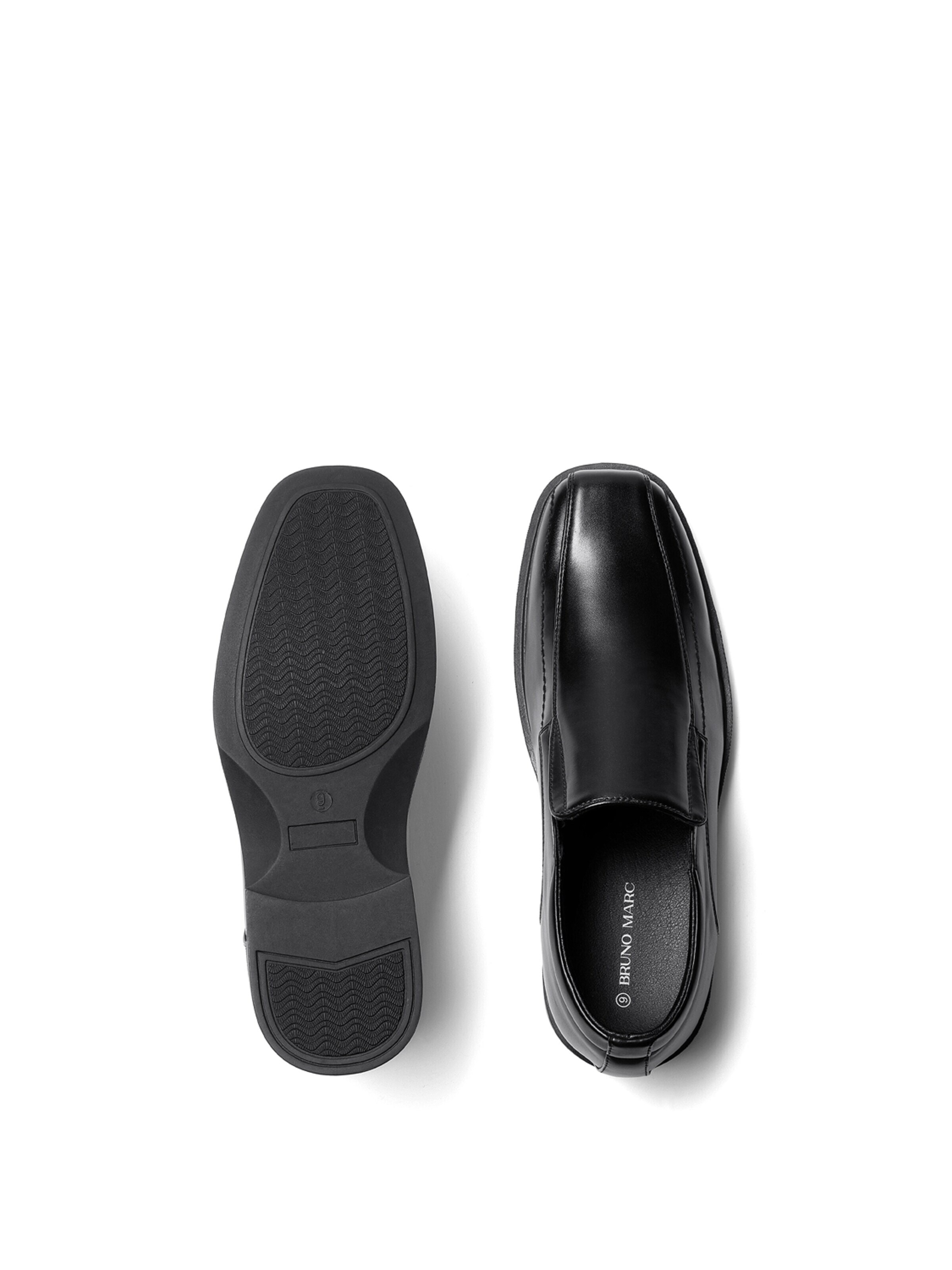 Bruno Marc Instappers 'Bruno Marc Herren Mokassin Anzugschuhe Slipper Slip on Business Schuhe' in Zwart