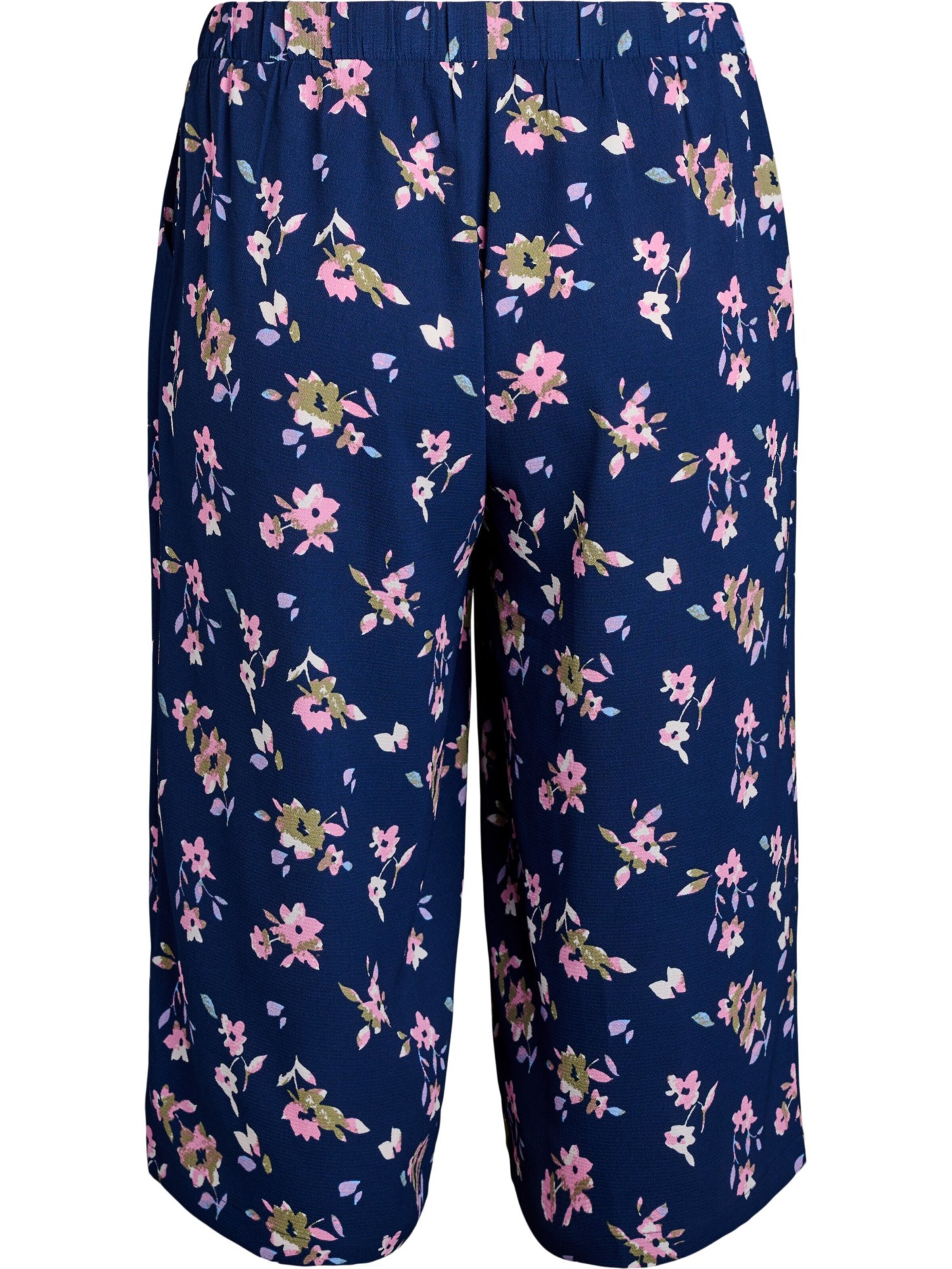 Zizzi Wide Leg Bukser 'CAANNI' i blå