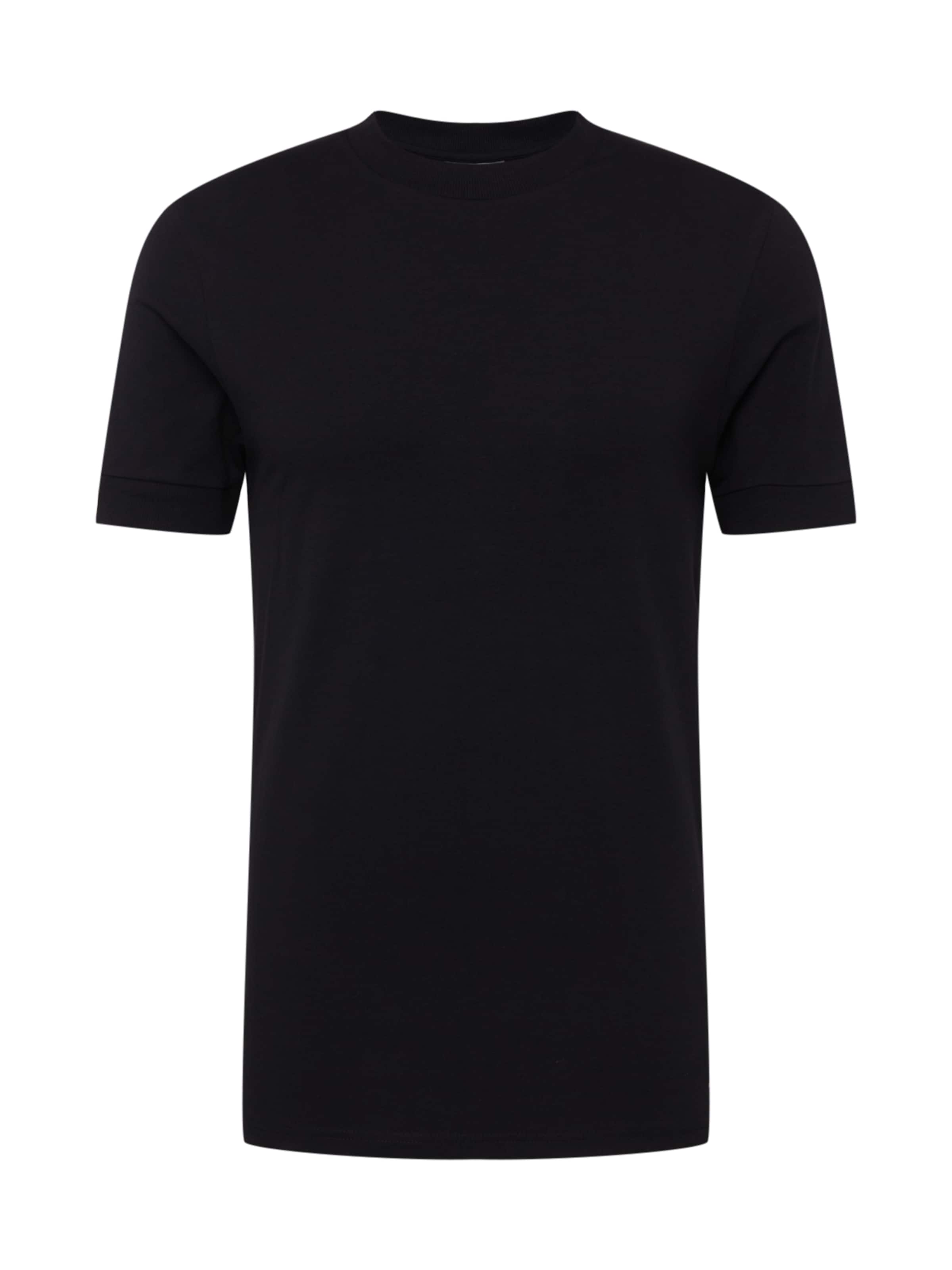 DRYKORN Klasický střih Tričko 'Anton' – černá: přední strana