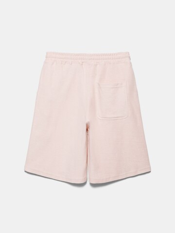 Pull&Bear Baggy Shorts 'STWD' in Pink