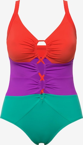 Ulla Popken Badpak in Gemengde kleuren: voorkant