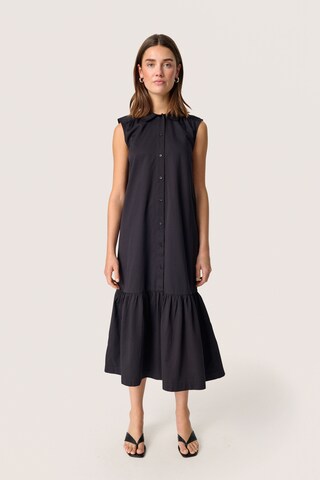 SOAKED IN LUXURY Blousejurk 'Bamone' in Zwart: voorkant