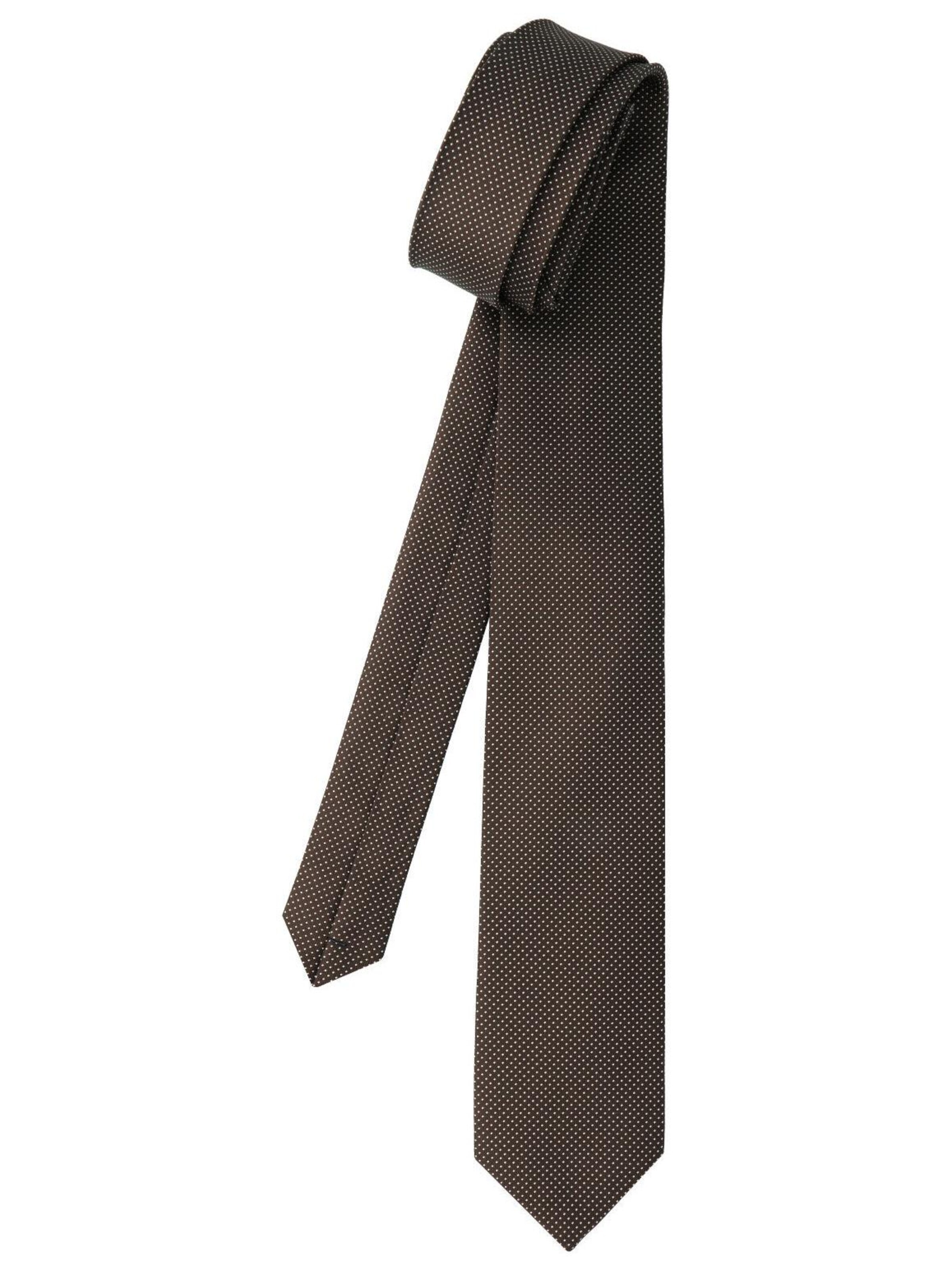 WILLEN Tie 'Tupfen' in Brown