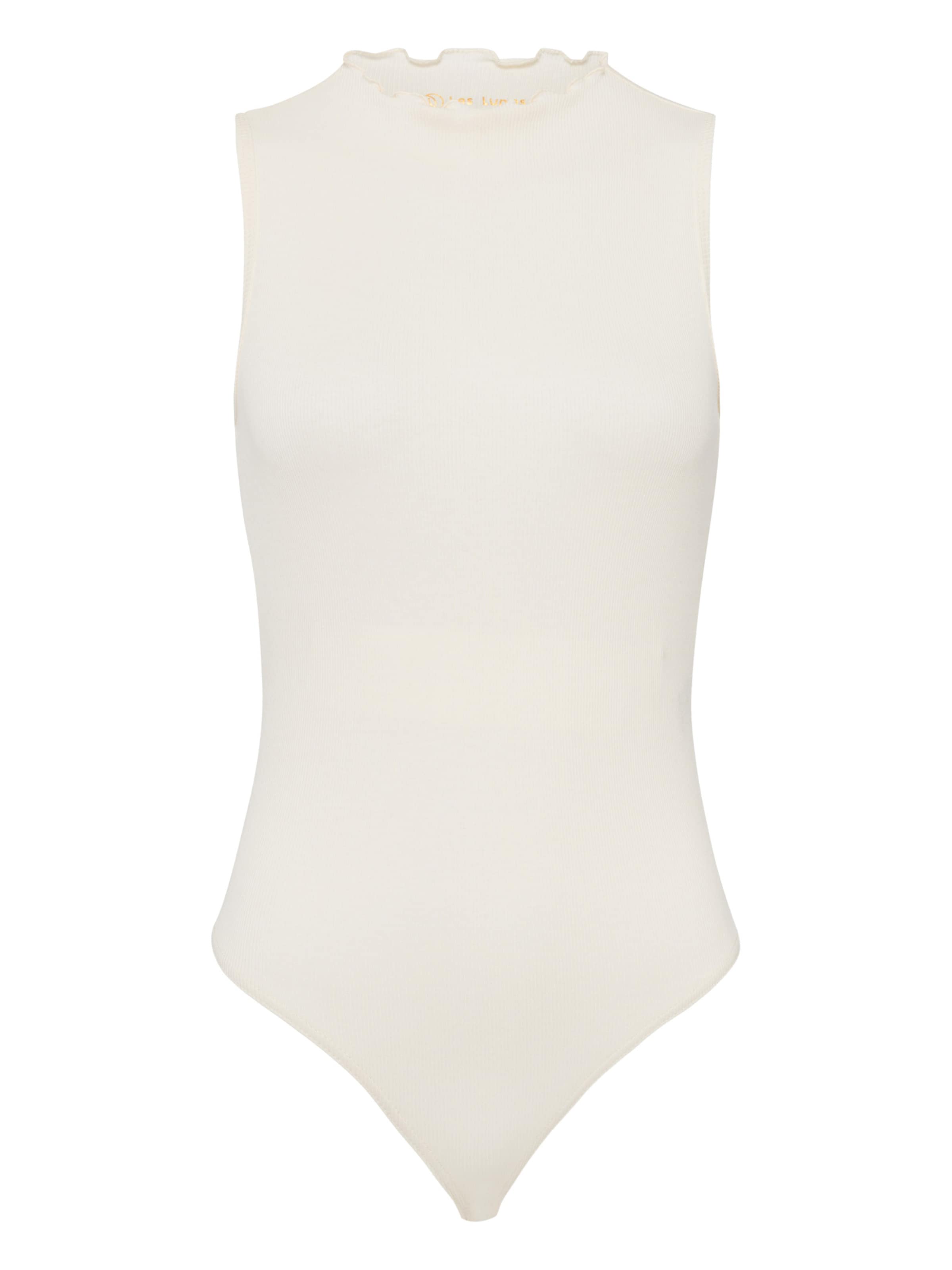 Shirtbody Les Lunes en blanc : devant