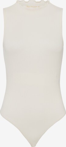 Les Lunes Shirt Bodysuit in White: front