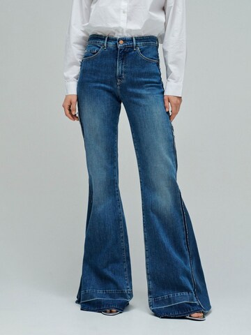 évasé Jean 'Faith' Salsa Jeans en bleu