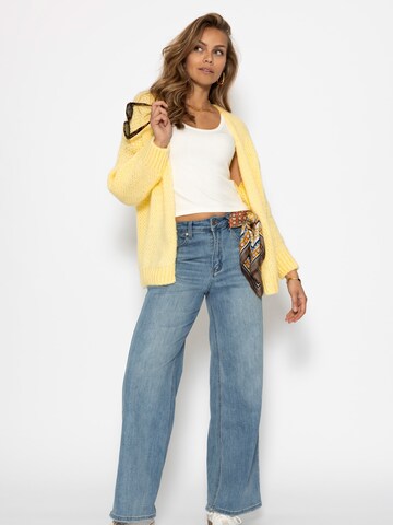 SASSYCLASSY Oversizestrickjacke‌‌‌‌‌‌ in Gelb