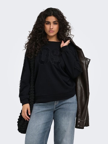 ONLY Carmakoma Sweatshirt 'CAR BEATRIX' in Zwart: voorkant