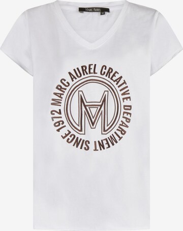 MARC AUREL Shirt in White: front