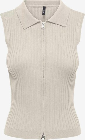 Pullover 'Onlmeddi Life Sl Zip Cardigan Knt 15364749' di ONLY in beige: frontale