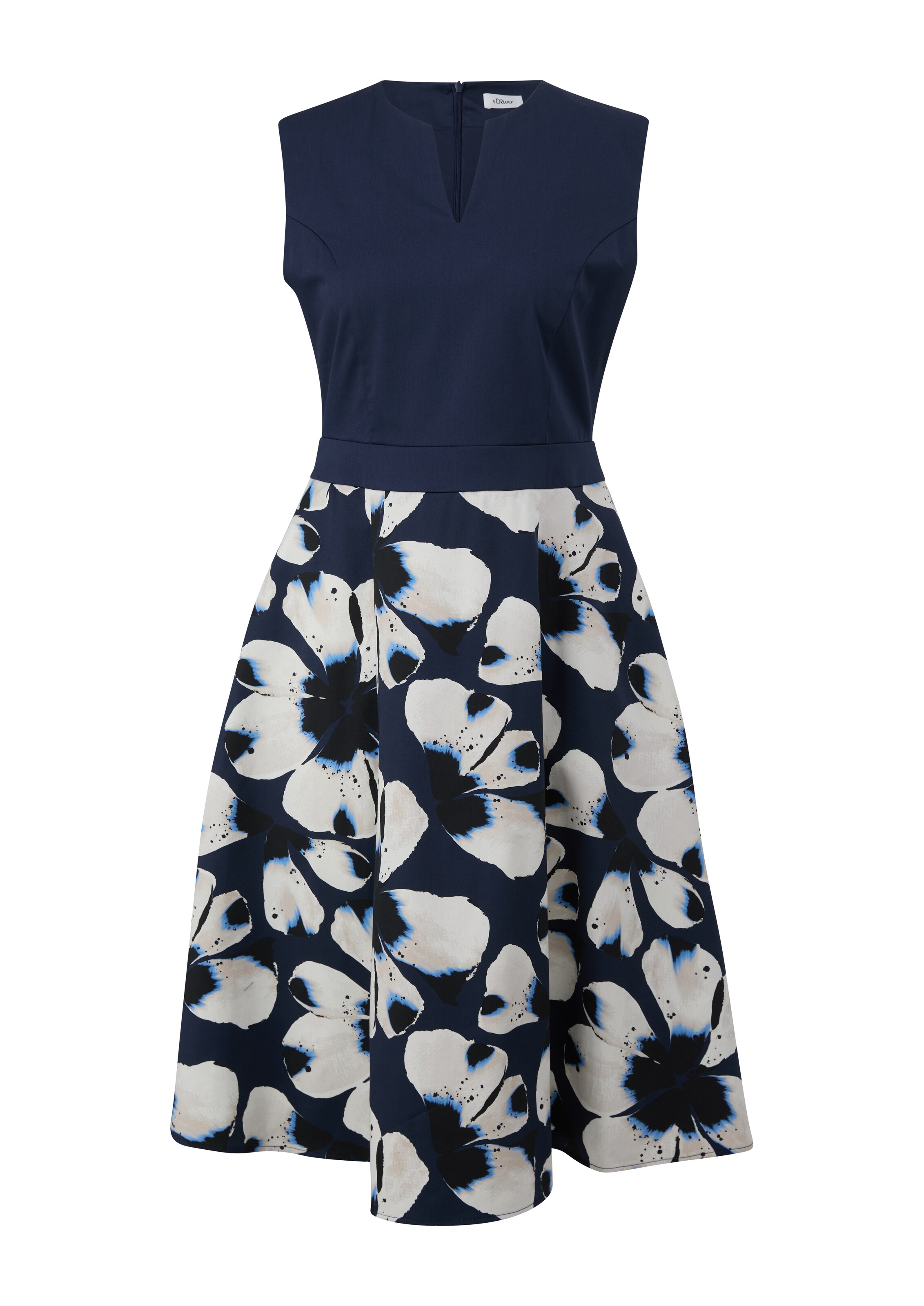 Robe s.Oliver BLACK LABEL en bleu : devant