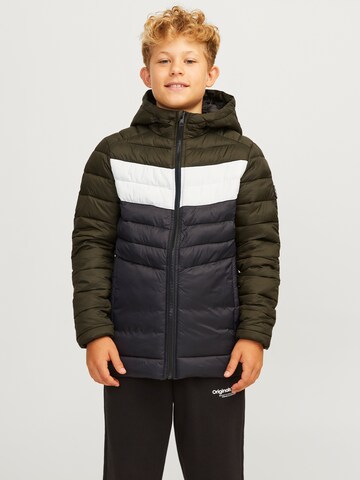 Jack & Jones Junior Χειμερινό μπουφάν 'JJESprint' σε πράσινο: μπροστά