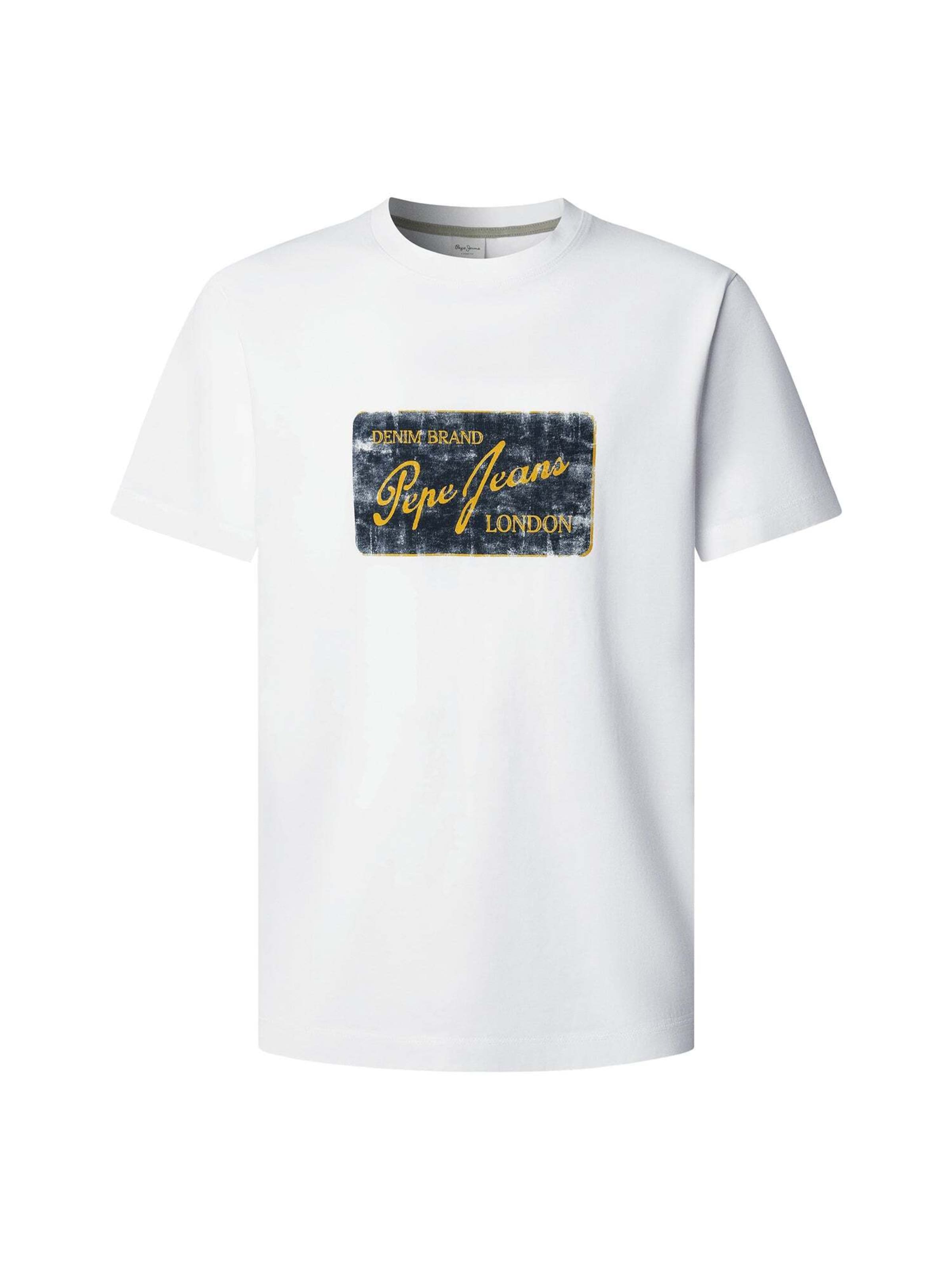 Pepe Jeans T-Shirt 'Suen' en jaune d'or / noir / blanc, Vue avec produit