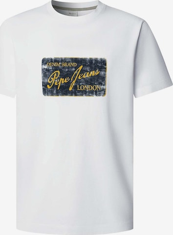 T-Shirt 'Suen' Pepe Jeans en blanc : devant